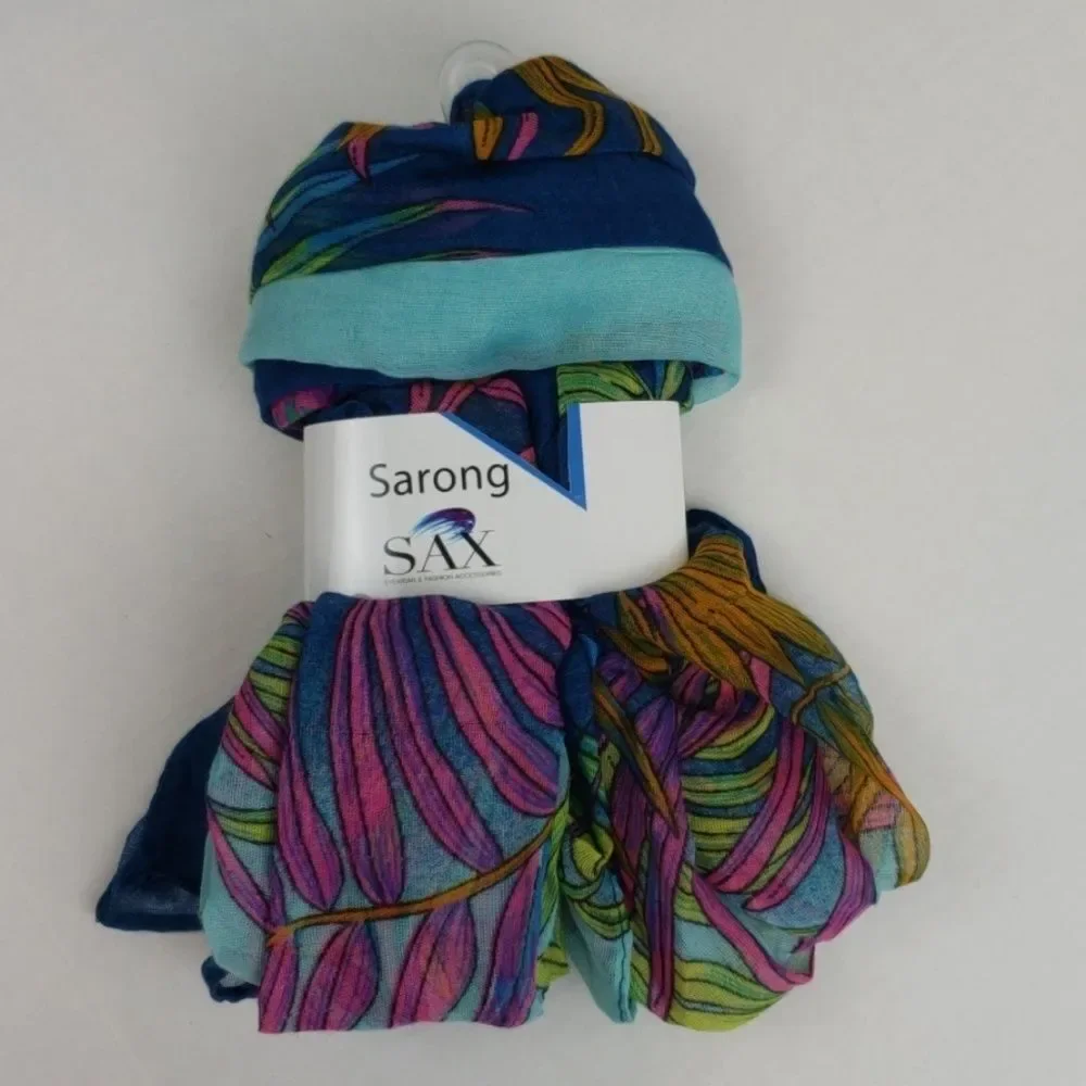 SAX Tropical Under the Sea Sarong Beach Swim Cover Up NWT